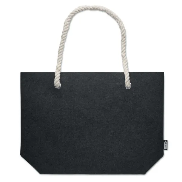 FELTSEA RPET felt beach bag stone grey