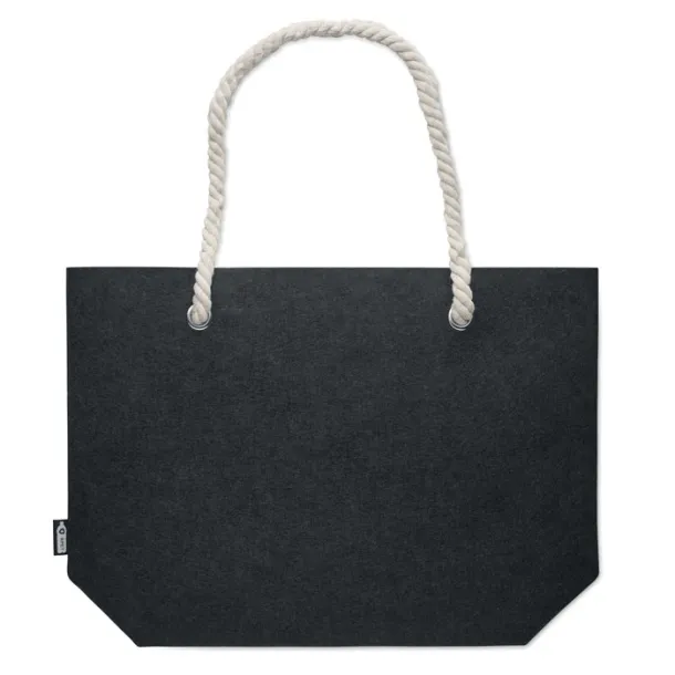 FELTSEA RPET felt beach bag stone grey