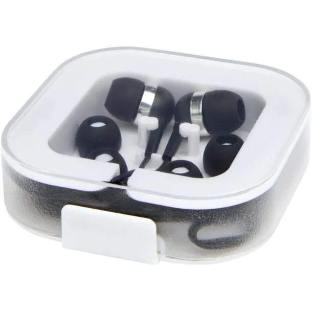 Baekdu wired Type-C headset with recycled plastic storage box Solid black