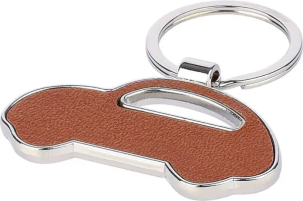 Joan Recycled leather keychain