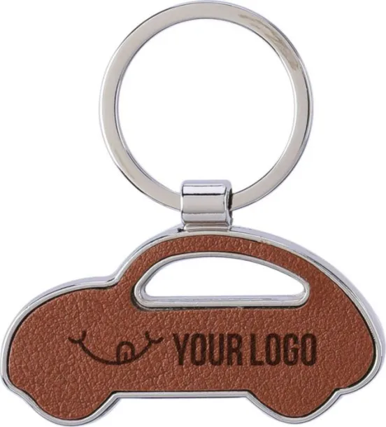 Joan Recycled leather keychain