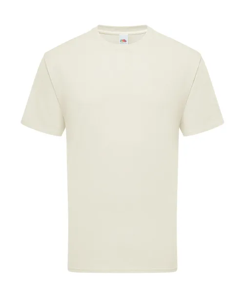  Kratka majica od prstenastog pamuka - Fruit of the Loom Prirodna