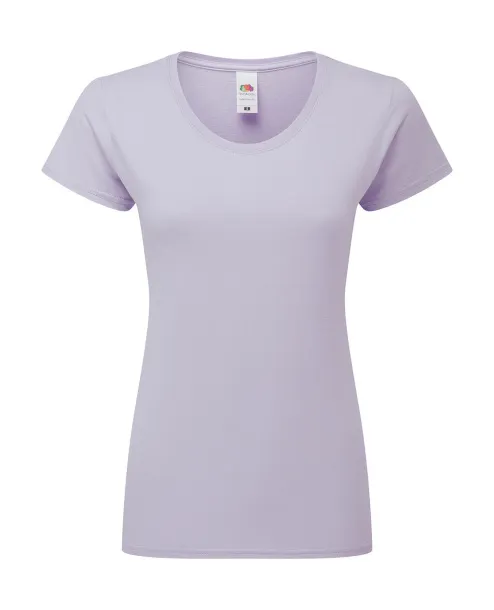  Ženska kratka majica od prstenastog pamuka, 195 g/m² - Fruit of the Loom Soft Lavender