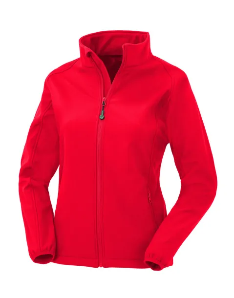  Women's Recycled 2-Layer Printable Softshell Jkt - Result Genuine Recycled Crvena