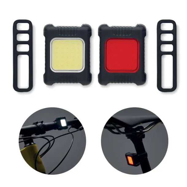 BLIGHT Rechargeable bike light set Black