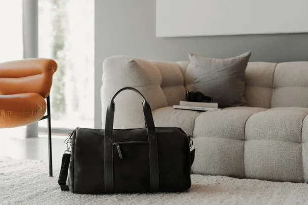 VINGA Marlow RCS recycled polyester weekend bag - Vinga Black 