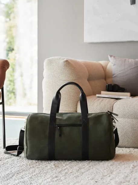VINGA Marlow RCS recycled polyester weekend bag - Vinga green, black Black