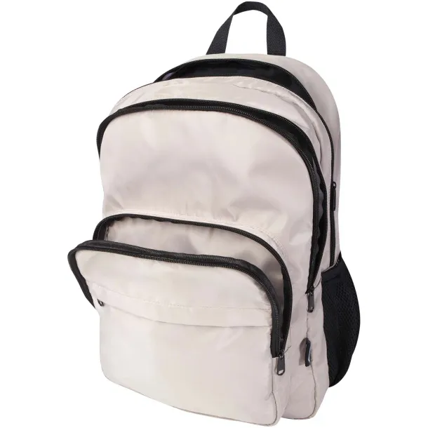Trend Plus GRS reciklirani ruksak za 15” laptop, 20L Oatmeal