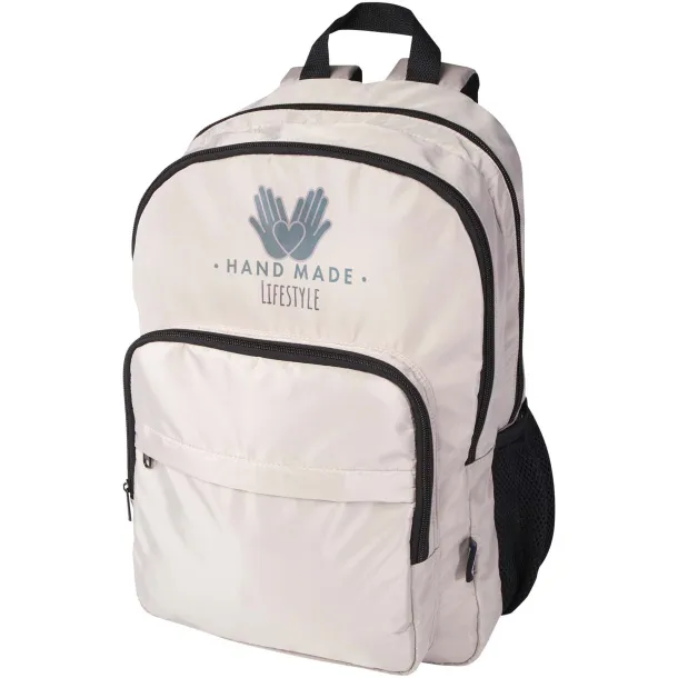 Trend Plus GRS reciklirani ruksak za 15” laptop, 20L Oatmeal