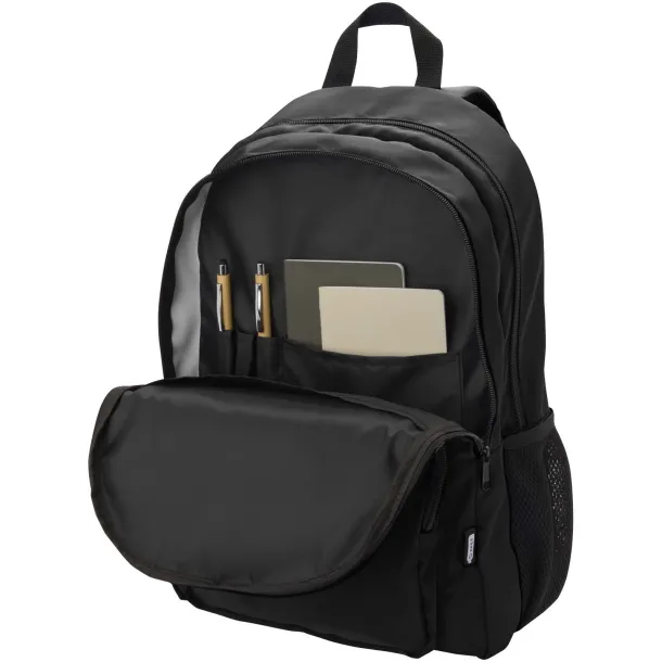Trend Plus GRS reciklirani ruksak za 15” laptop, 20L Solid black