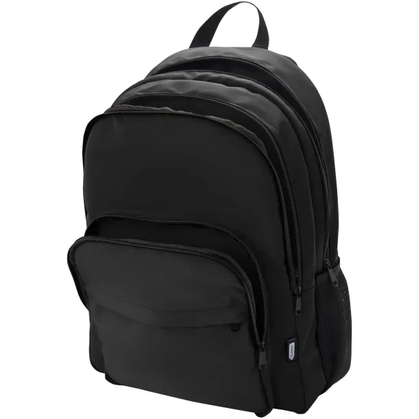 Trend Plus GRS reciklirani ruksak za 15” laptop, 20L Solid black
