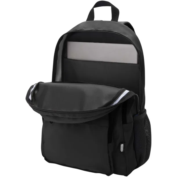 Trend Plus GRS reciklirani ruksak za 15” laptop, 20L Solid black