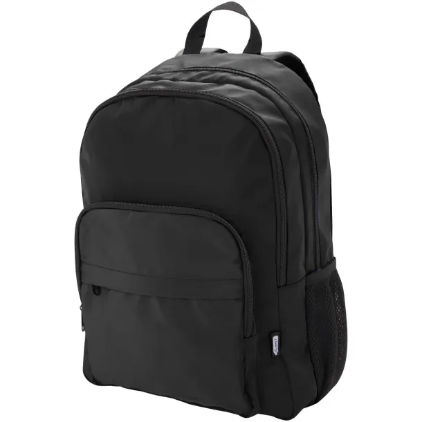Trend Plus GRS reciklirani ruksak za 15” laptop, 20L Solid black