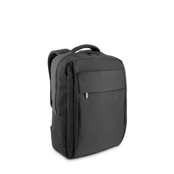 COVENTRY 15.6" Fully padded laptop backpack in 300D recycled high-density polyester and 210D recycled polyester lining Dark grey