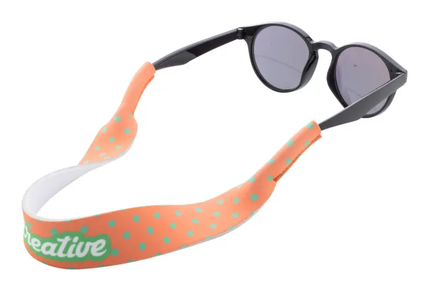PrintSun personalizirani remen za sunčane naočale od RPET materijala Bijela