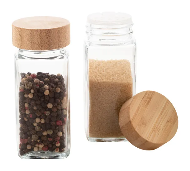 Kashmir spice holder set Transparent Natural