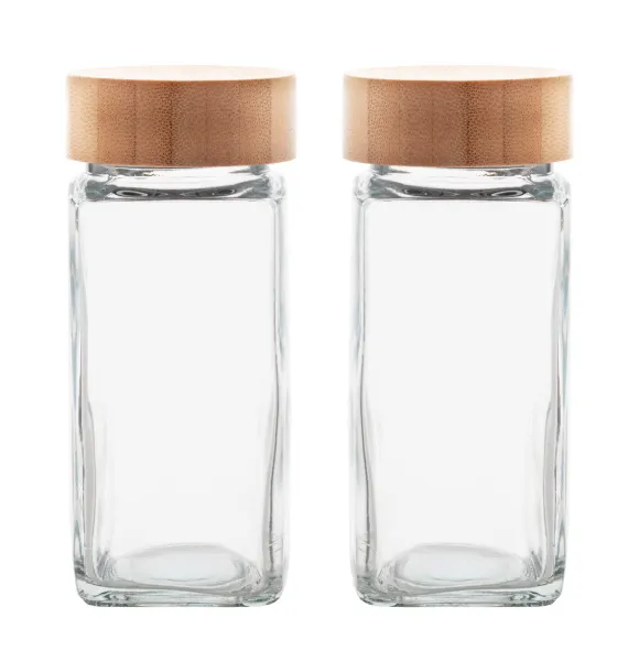 Kashmir set staklenki za začine, 120 ml Prozirno Prirodna