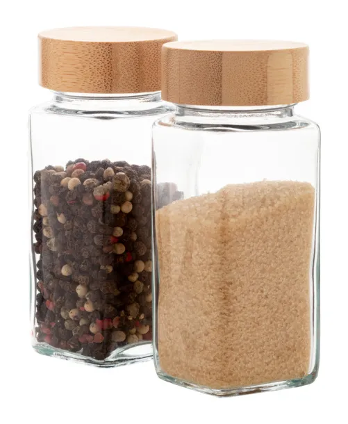 Kashmir spice holder set Transparent Natural