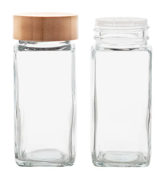 Kashmir set staklenki za začine, 120 ml Prozirno Prirodna