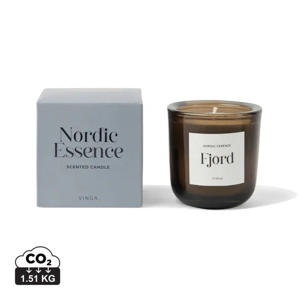 Nordic essence scented candle small - Vinga Blue Dark brown
