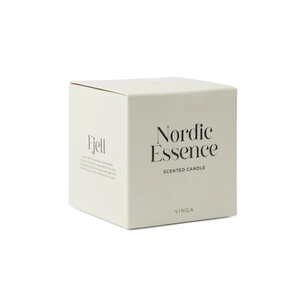 Nordic essence scented candle small - Vinga off white Dark brown