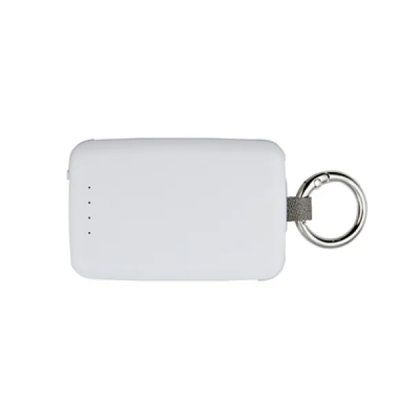 Dimetrice Power bank 4000 mAh, carabiner and 1W light Bijela