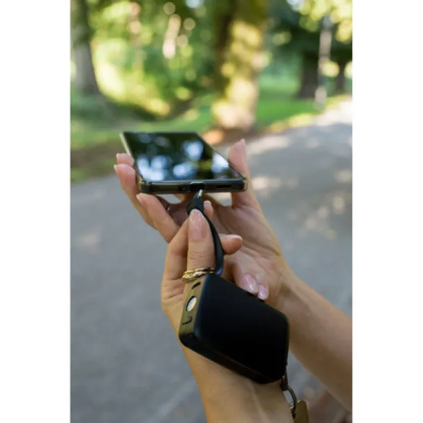 Dimetrice Power bank 4000 mAh, carabiner and 1W light Crna