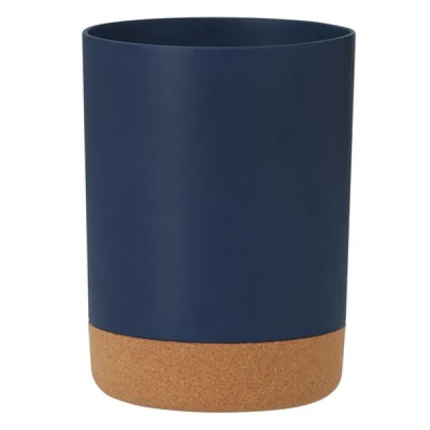  Mug 400 ml with cork detail navy blue