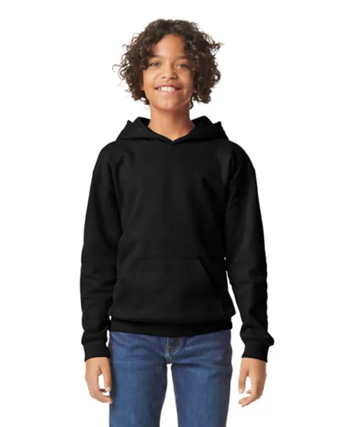 SOFTSTYLE® Dječji flis hoodie, 285 g/m2 - Gildan Crna