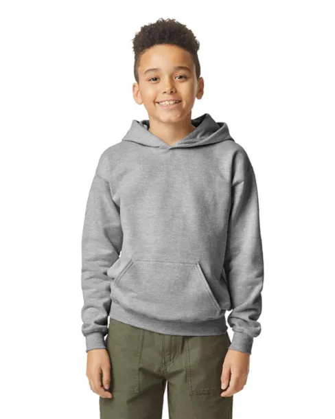 SOFTSTYLE® Dječji flis hoodie, 285 g/m2 - Gildan Ideal Oxford Grey