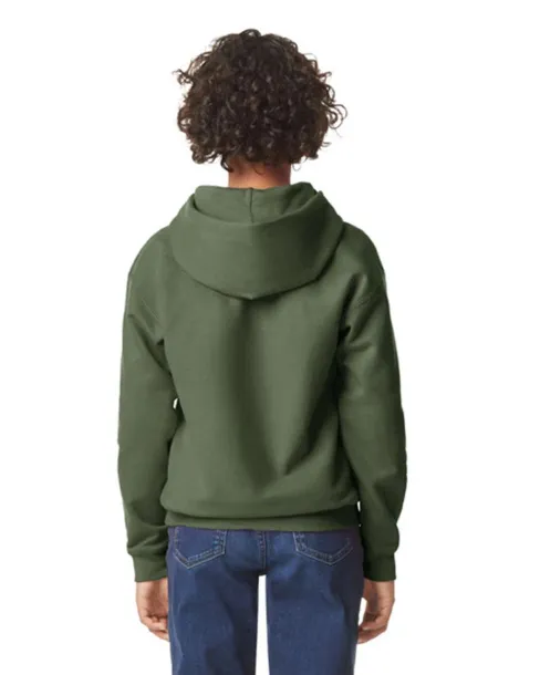 SOFTSTYLE® Dječji flis hoodie, 285 g/m2 - Gildan Military Green