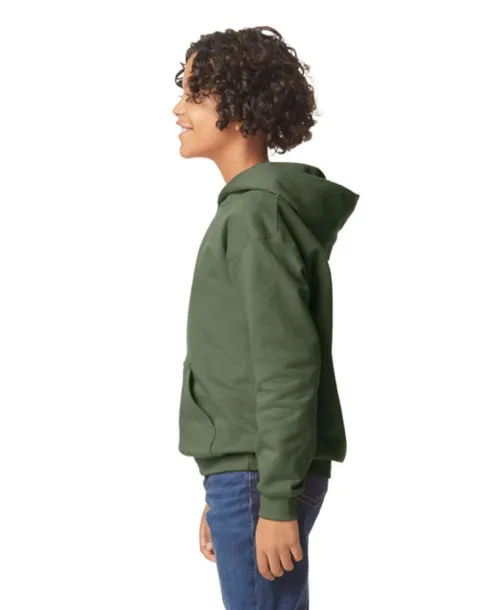 SOFTSTYLE® Dječji flis hoodie, 285 g/m2 - Gildan Military Green