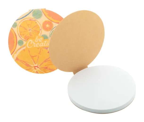 CreaStick Circle Eco custom sticky notepad Natural