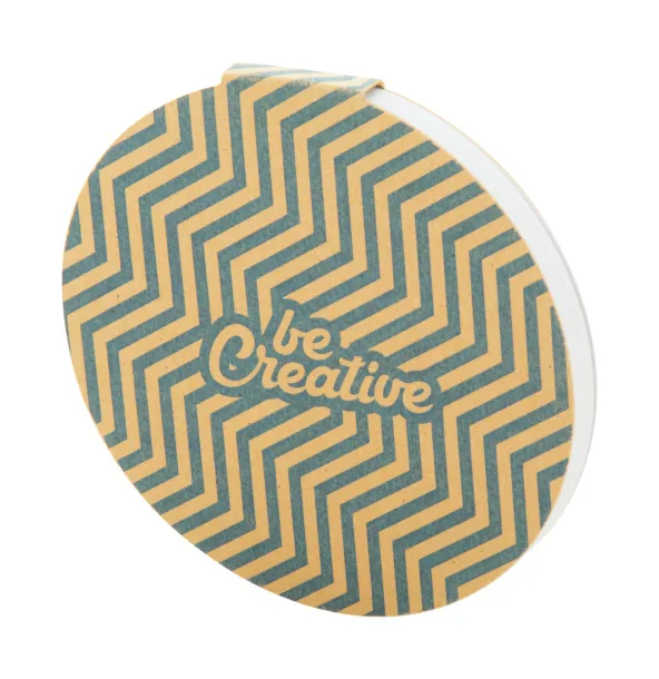 CreaStick Circle Eco custom sticky notepad Natural