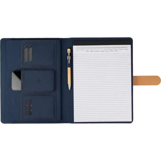  Conference folder approx. A4 RPET navy blue