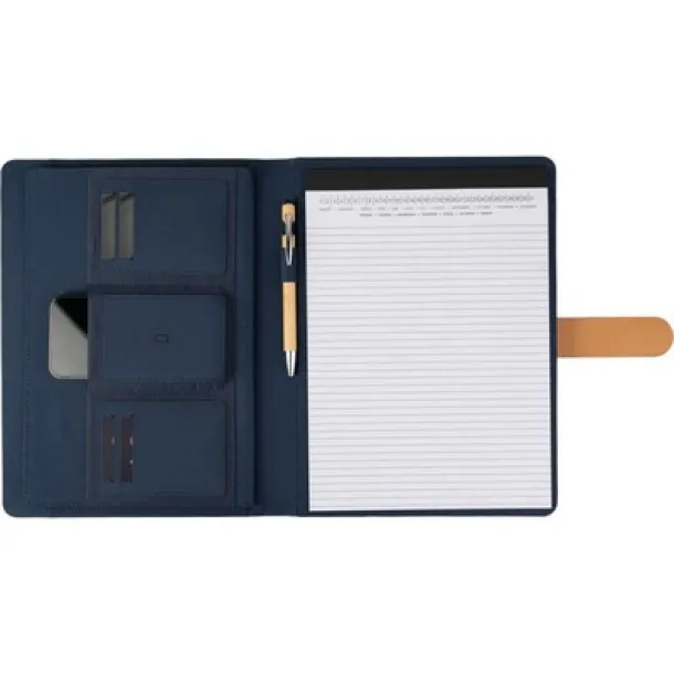  Conference folder approx. A4 RPET navy blue