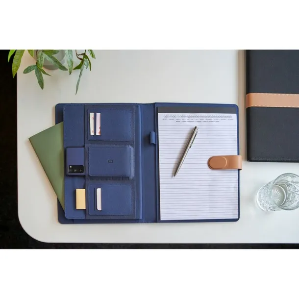  Conference folder approx. A4 RPET navy blue