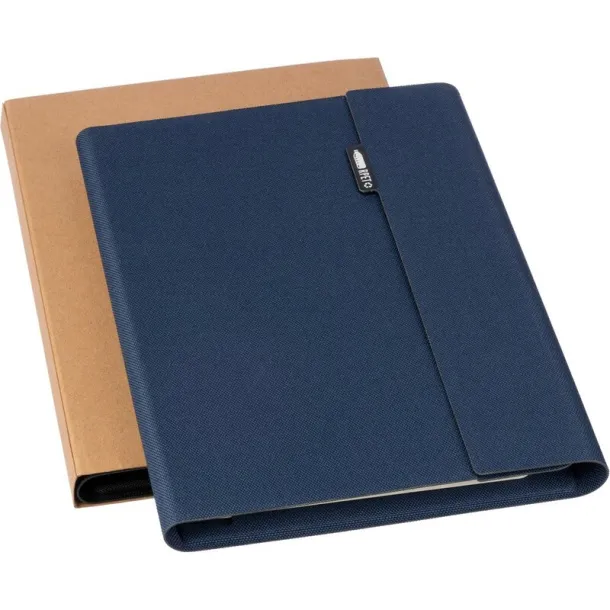  Conference folder approx. A5 RPET navy blue