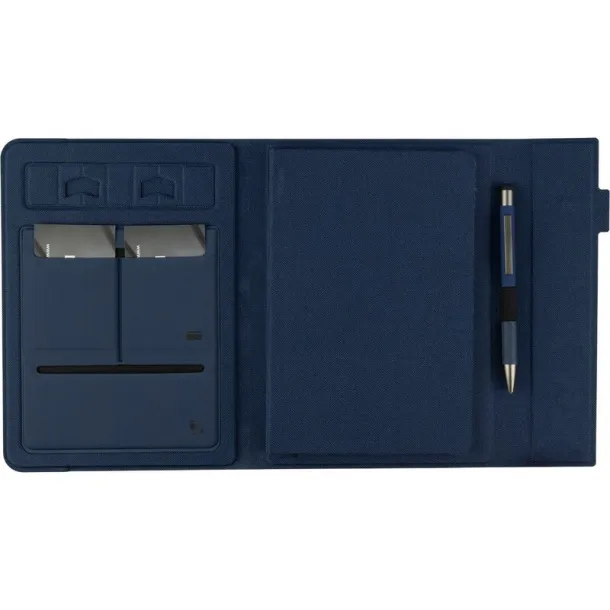  Conference folder approx. A5 RPET navy blue