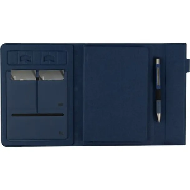  Conference folder approx. A5 RPET navy blue