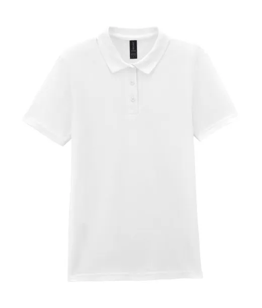 Softstyle® dvostruki pique ženska polo majica, 177 g/m² - Gildan Bijela