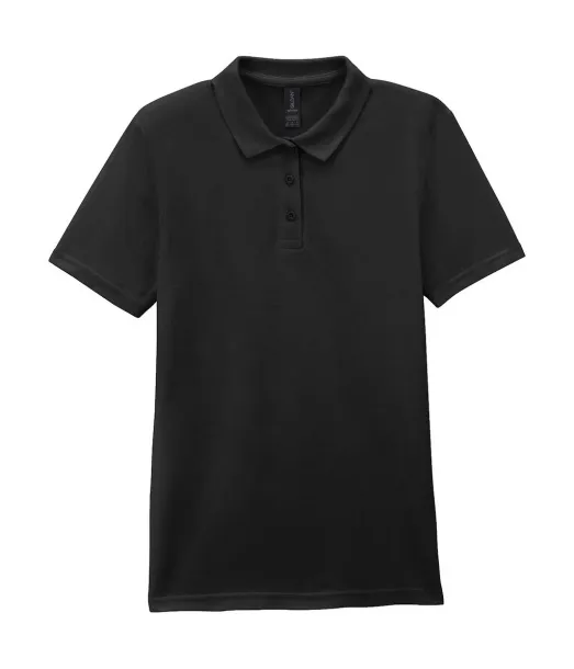  Softstyle® dvostruki pique ženska polo majica, 177 g/m² - Gildan Crna