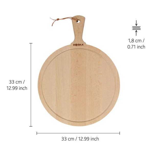 BOSKA Amigo L Serving Board Round - Boska brown 