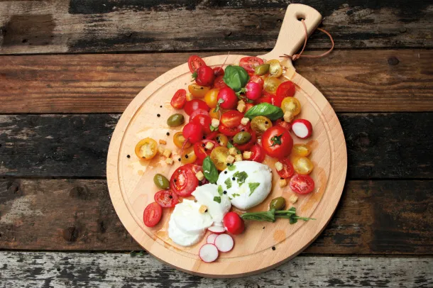  BOSKA Serving Board Round Amigo L - Boska brown 
