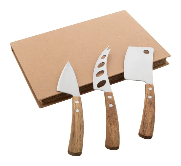 Fontina cheese knife set Natural