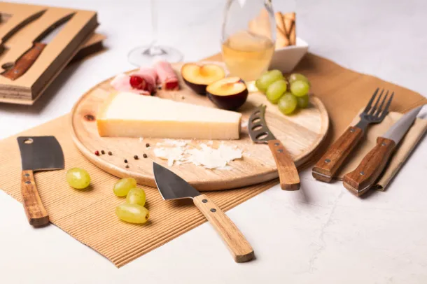 Fontina cheese knife set Natural