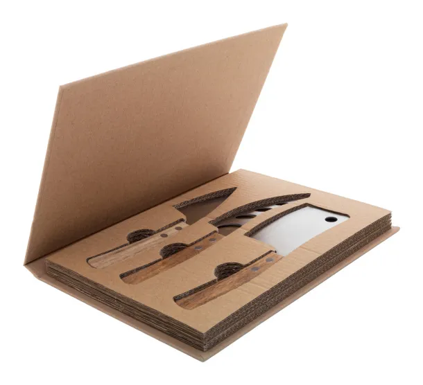 Fontina cheese knife set Natural