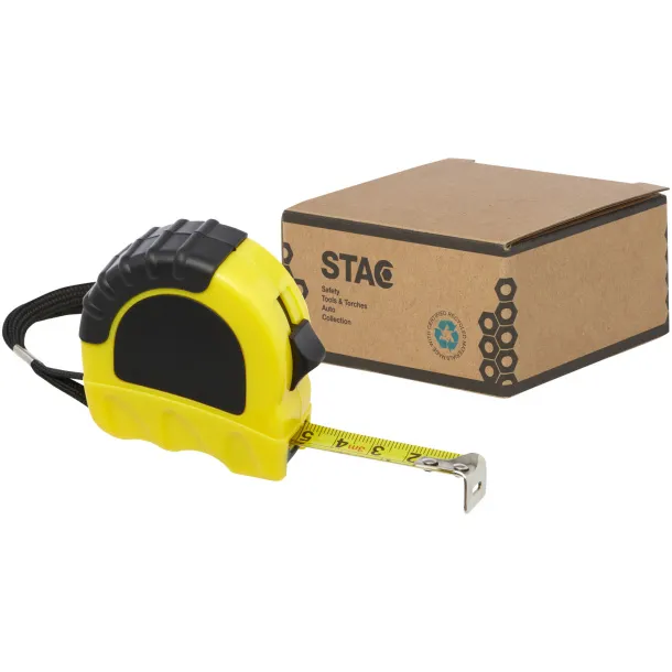 Rule 3-metre RCS recycled plastic measuring tape - STAC Yellow