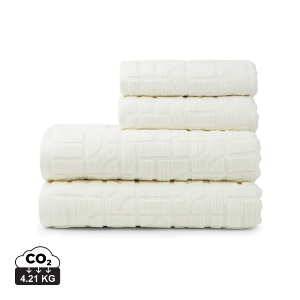 VINGA Verso OCS organic cotton towel, 4 pcs set - Vinga white 