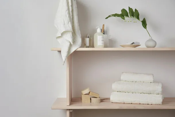 VINGA Verso OCS organic cotton towel, 4 pcs set - Vinga white 